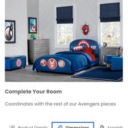 Twin Size Kids Bed - Marvel 