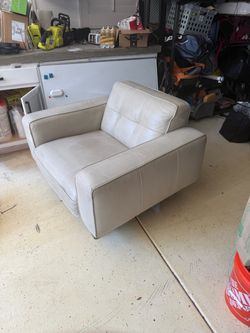 Leather chair from living spaces