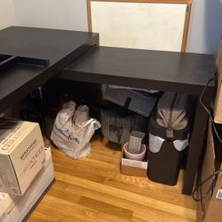 Black Adjustable Table (Bigger Table In Picture) 