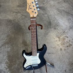 Left Handed Guitar + Stand