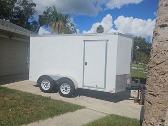 2018 12ft. Tandem axel trailer with brakes and tools