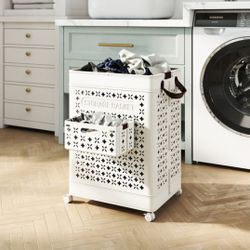 Collapsible Laundry Basket 20 Gallon BA8365WH