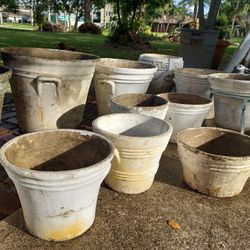 WATTS VINTAGE CONCRETE POTS