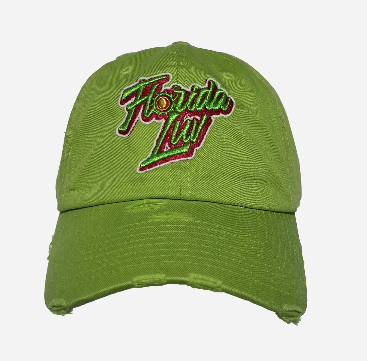 Florida Luv Distress Dad Hats
