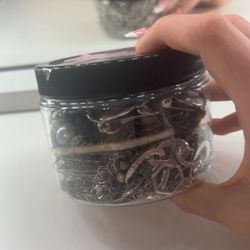Mystery Silver Jewelry Jar 