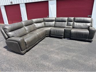 Leather recliner