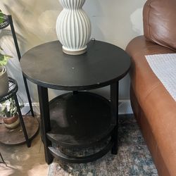 2 Black End Tables