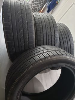 4 used matching YOKOHAMA TORNANTE DIRECTIONAL tires 215/50/17 MAKE ME AN OFFER
