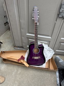 12-String Acoustic Guitar Purple Burst