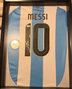 Signed Messi Argentina Jersey