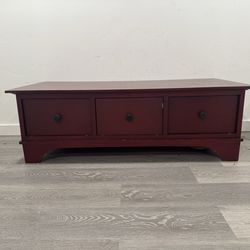 Beautiful coffee table or entryway bench.