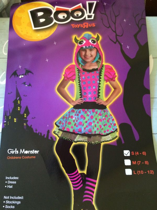 Girls Monster Children's Toys R Us Costume