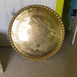 Antique Brass Table