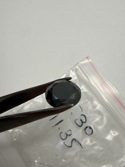11.35 Ct Oval Cut Black Loose Gemstone Unverified Estate Find