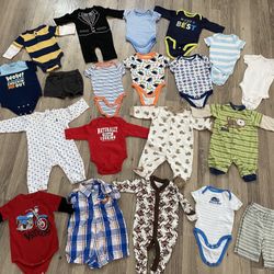 A Lot Of Baby Boy Clothes, Some Of Them Just Washed, Never Used 