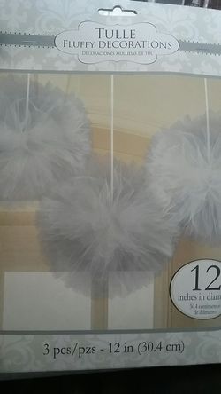 Tulle fluffy decorations