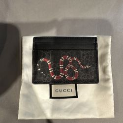 Kingsnake print GG Supreme card case