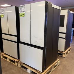 Samsung Bespoke 30 cu ft 3-Door Refrigerator White Panel! All Refrigerators ON SALE! RIGHT NOW!
