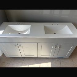 60” Double Vanity Sink 