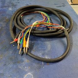 8 Channel 1/4” Audio Snake 16’