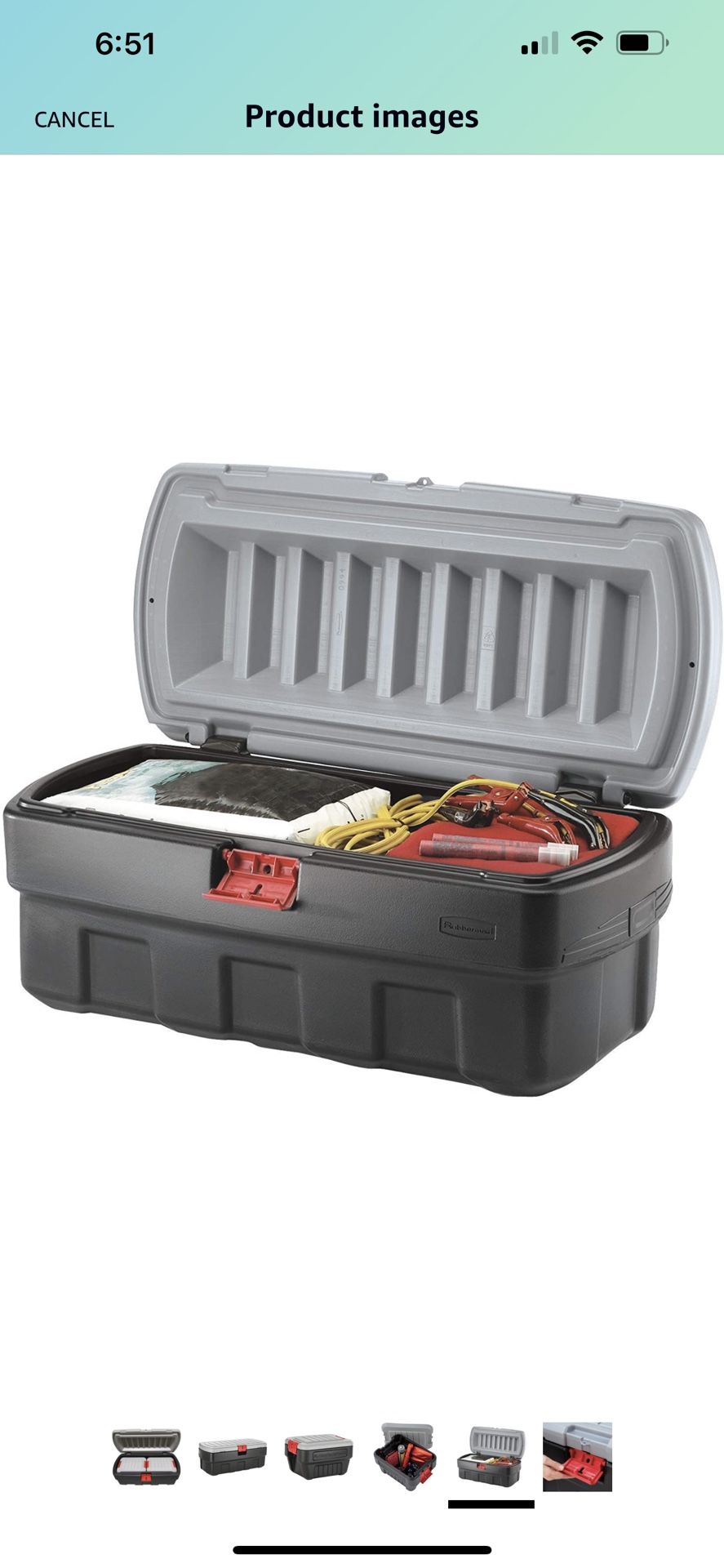 Rubbermaid ActionPacker 48 Gal with 8 Gal Containers Nested