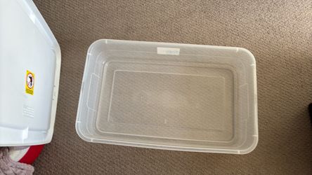Underbed Storage Box Clear Plastic Storage Container with Lid