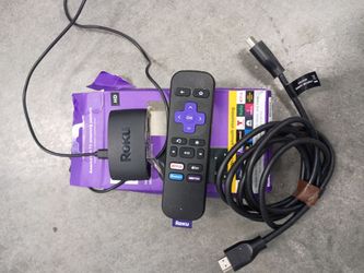 ROKU with Remote and HDMI cord in box