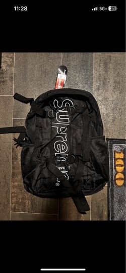 Black supreme backpack