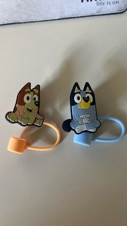 Bluey straw toppers