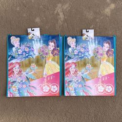 2 Brand new Disney 100 Disney Princess reusable bags