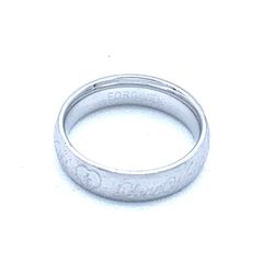 PROMISE RING STAINLESS STEEL LOVE WAITS - FAITH - FORGIVEN