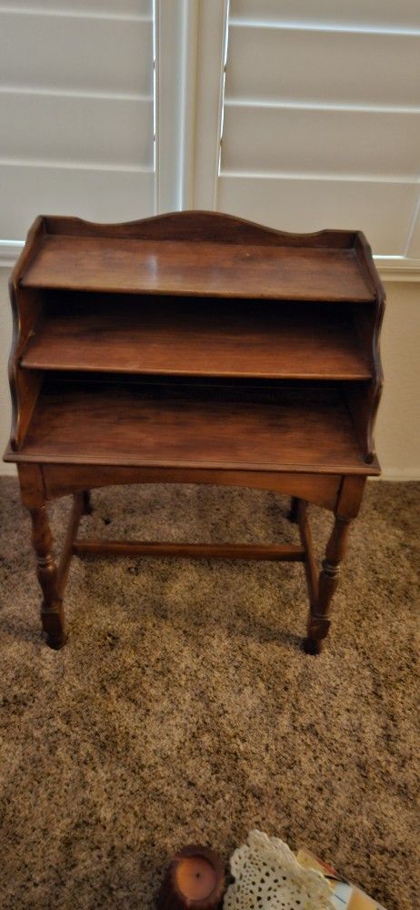 Table 3 tier Antique Side Table!! Rare Piece!!