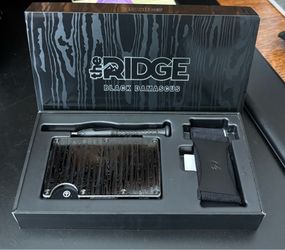 Ridge Black Damascus Wallet