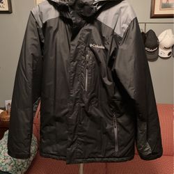 Men’s Black And Gray Columbia Parka