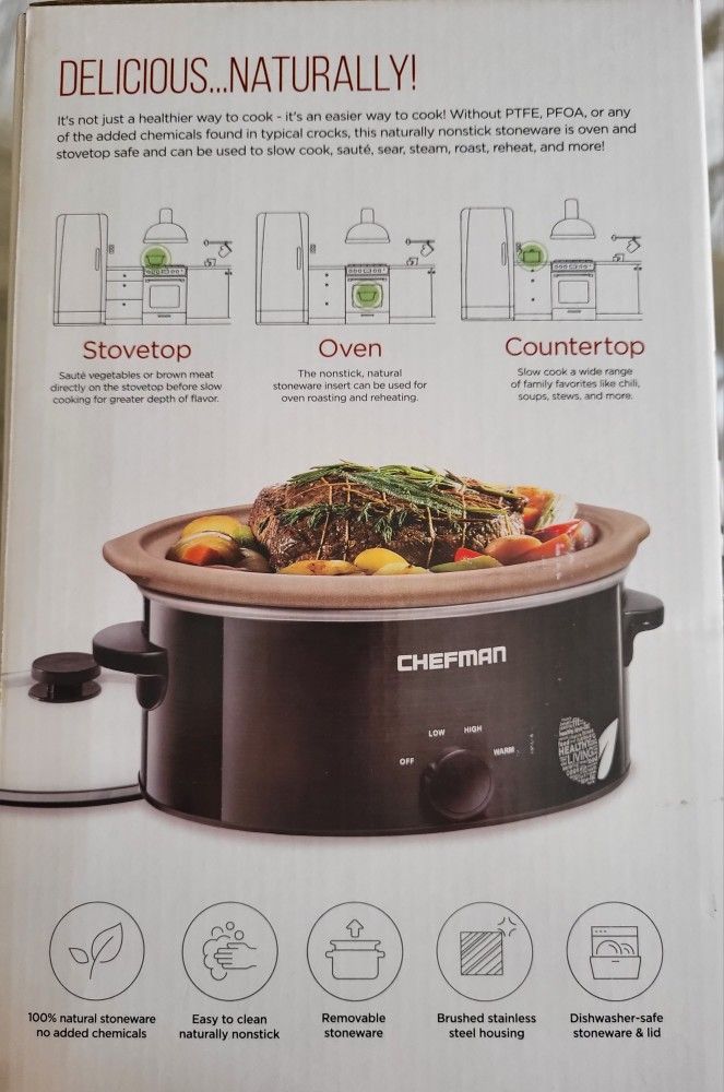 Large 5 Quart Slow Cooker
