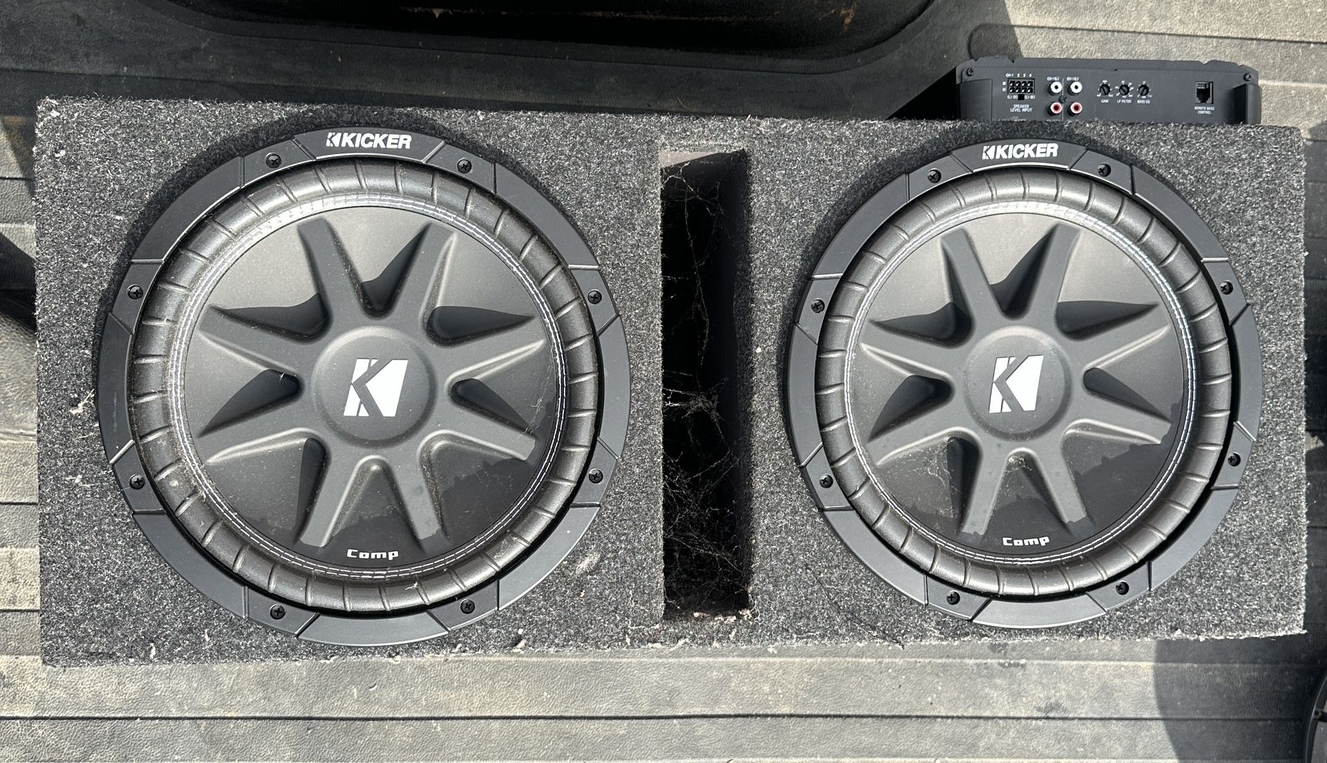 2 12” Kicker Subs And Amp for Sale!