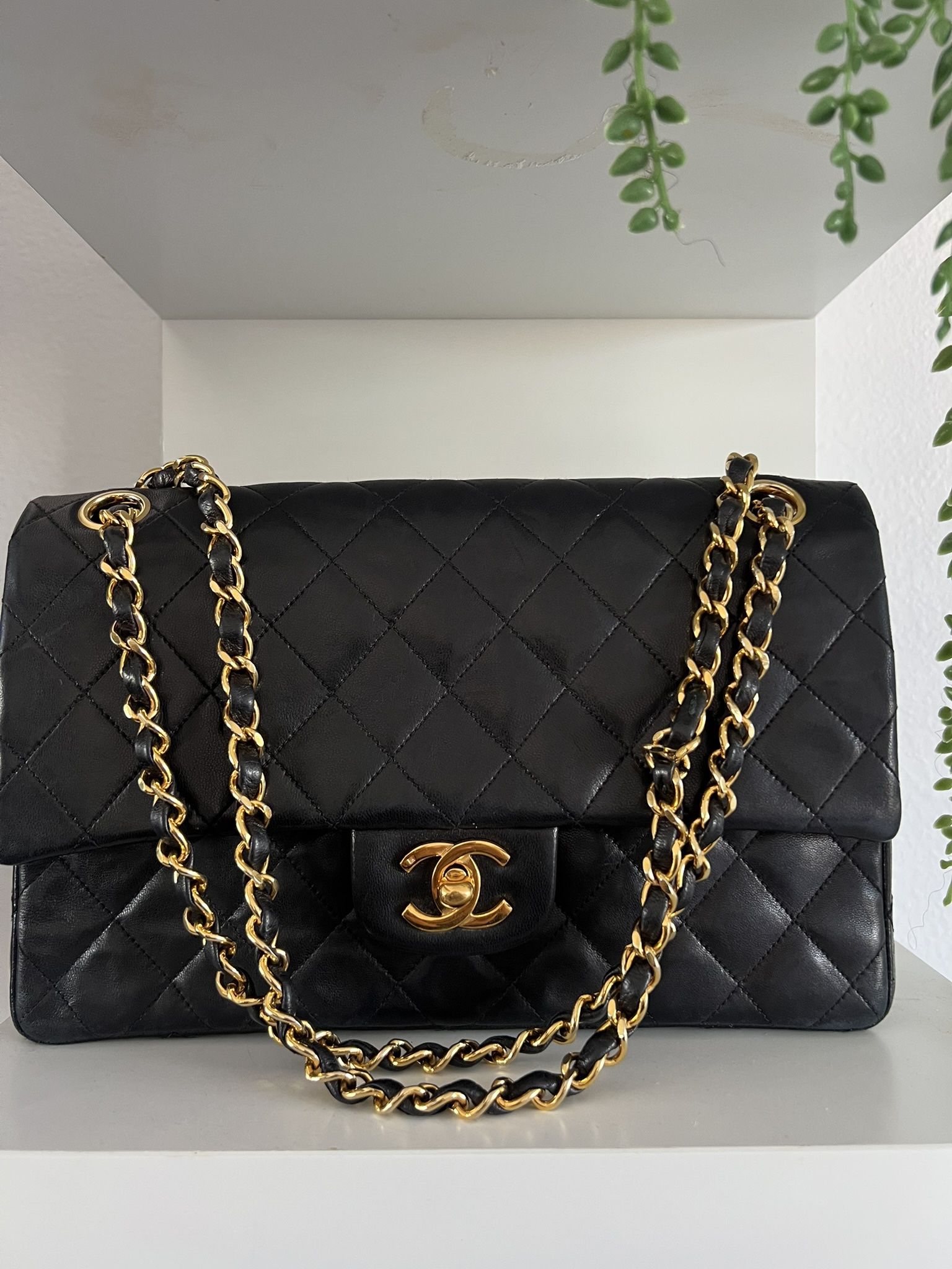 Authentic 1(contact info removed) Chanel Double Flap Bag 