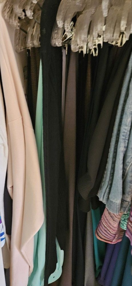 Over 100 Pieces Of Woman's Clothing  Size Large And Extra Large 