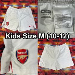 Nike Arsenal 2006-08 Home Football Gray Shorts Kids Medium Age 10-12 Years