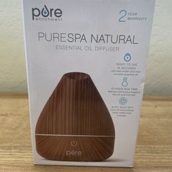 Purespa Natural Essential Oil Diffuser With Two Essential Oils