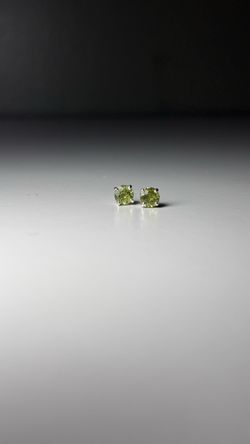 Peridot Stud Earrings