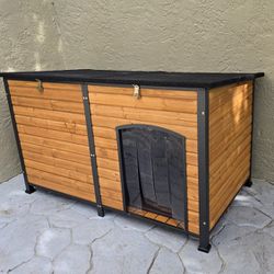 Exterior/interior Wood Dog House (Up To Large Size Dog)