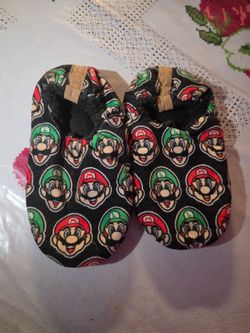 Mario and luigi slippers