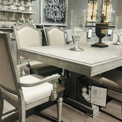 Dining Table Expendable 6 Seater With Match Buffet Base Console Cabinet 