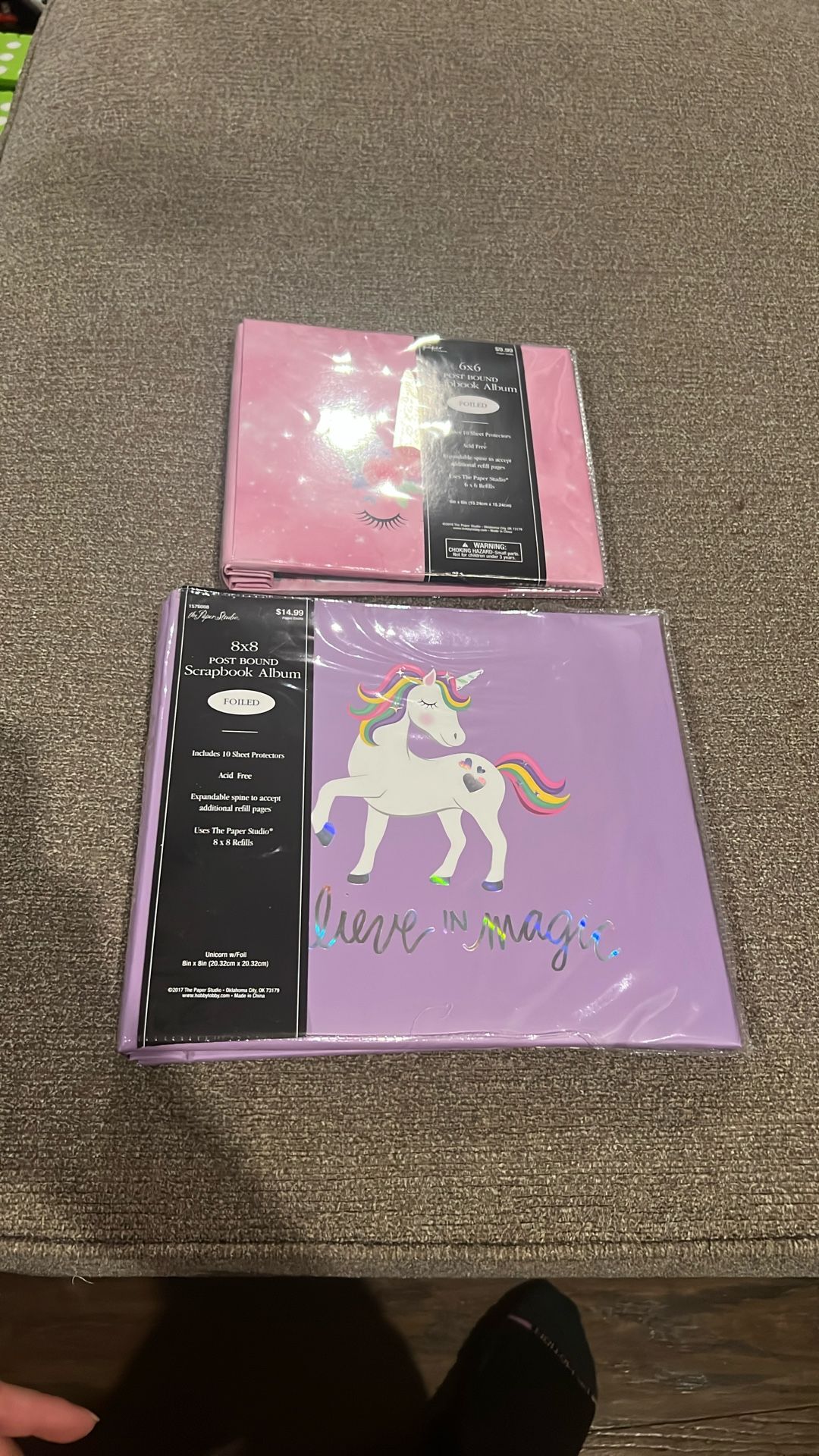New $25 For Both Unicorn scrapbooks