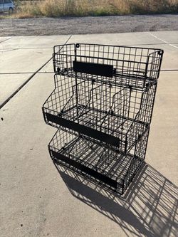 Metal rack organizer