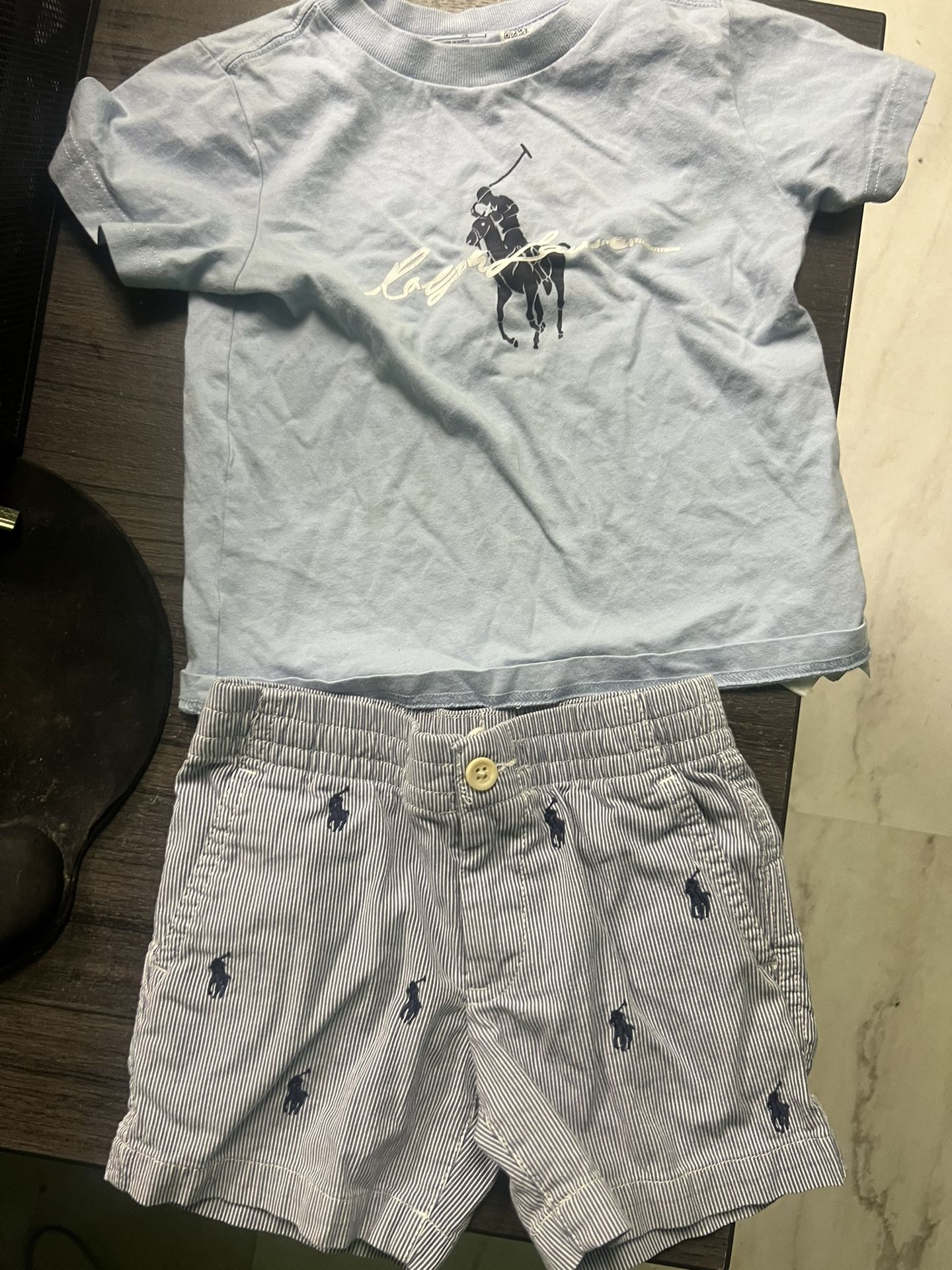 Ralph Lauren Shirt And Shorts Size 2T