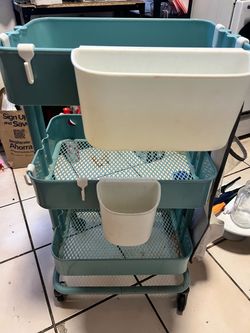 Light blue cart $20