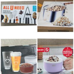 NEW Kitchen Items! Popcorn Maker, Beer Cup Glass, Icecream Maker, Utensils  
