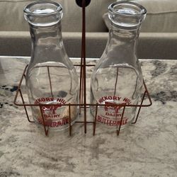 Milk Bottles With Carrier 